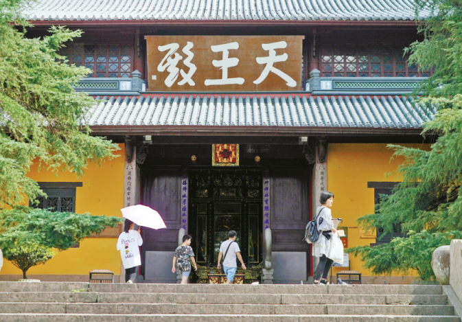 天童寺景区重新开门迎客啦寺院及景区已基本修复