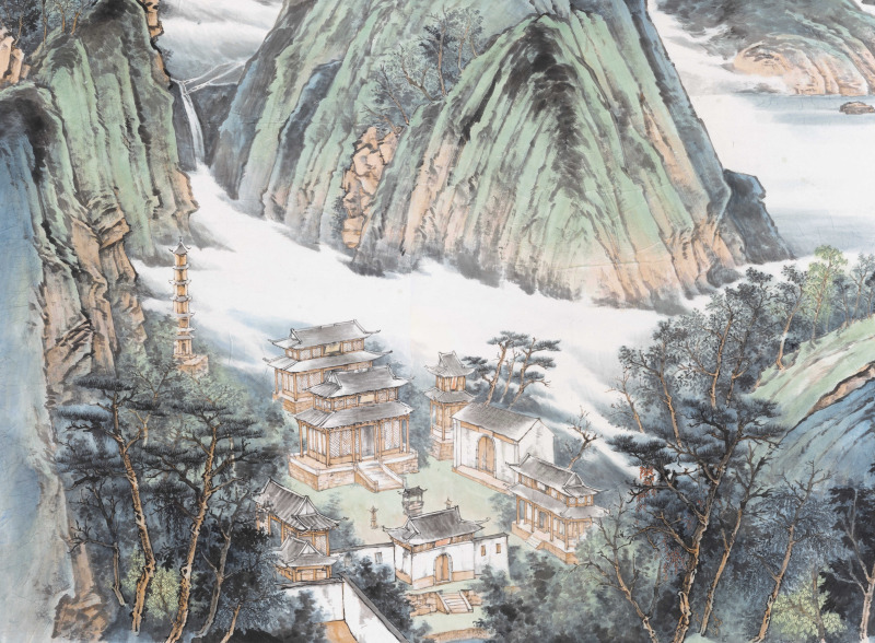 远山近水皆有情——画家茹峰用20余米长卷绘就“钱湖春韵”