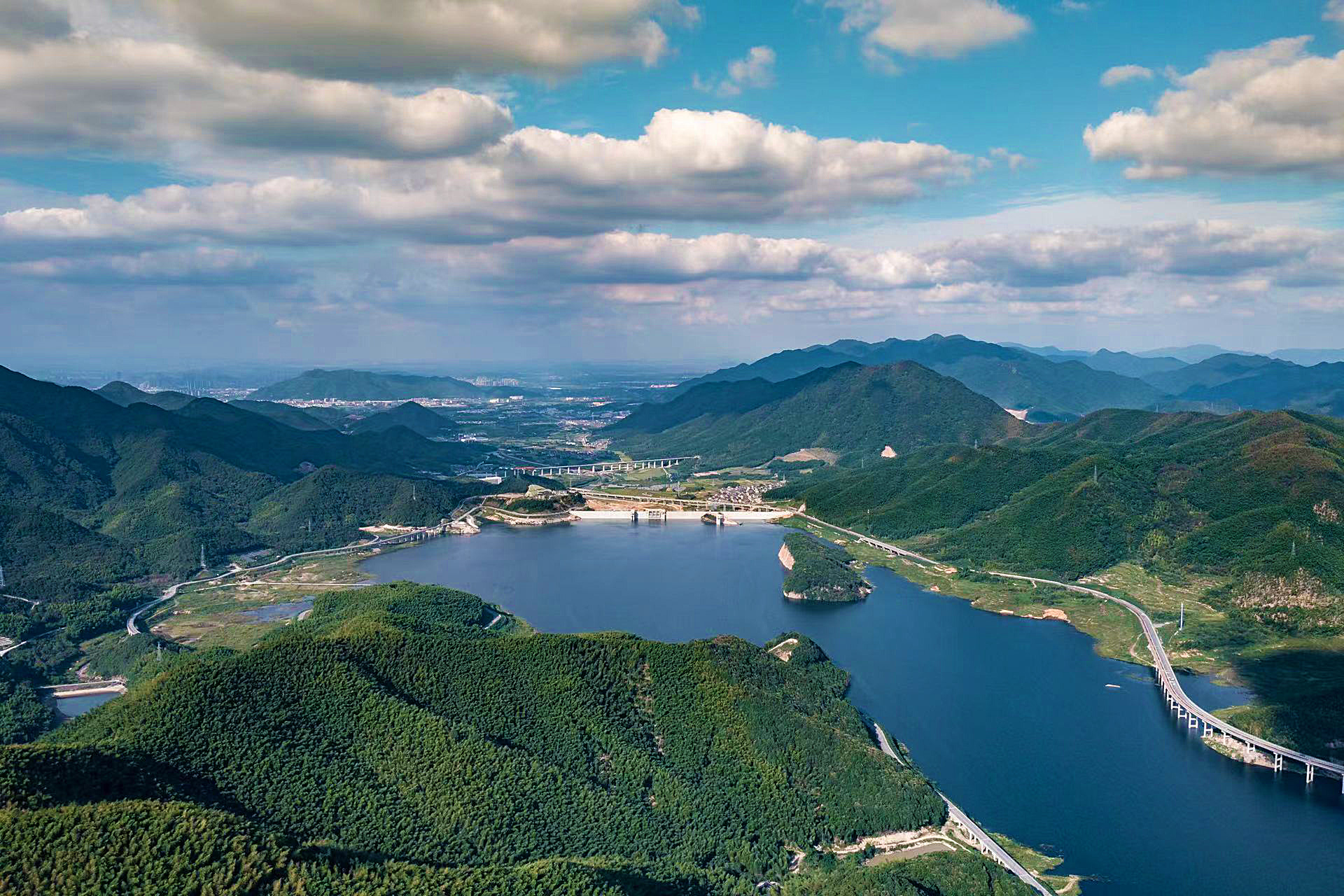 拦洪蓄水,葛岙水库初显身手